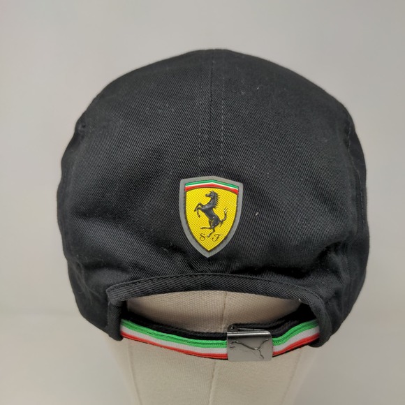 Puma Men's Slideback Scuderia Ferrari Hat Black Size OS Graphic Logo Emblem - Picture 6 of 9